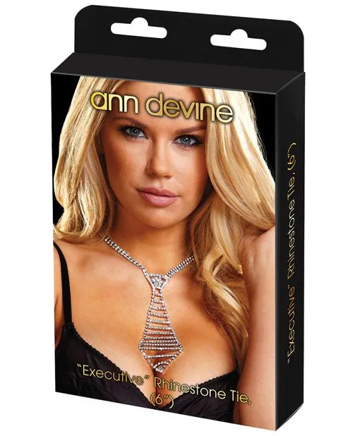 Ann Devine Executive Rhinestone Tie (6&quot;)