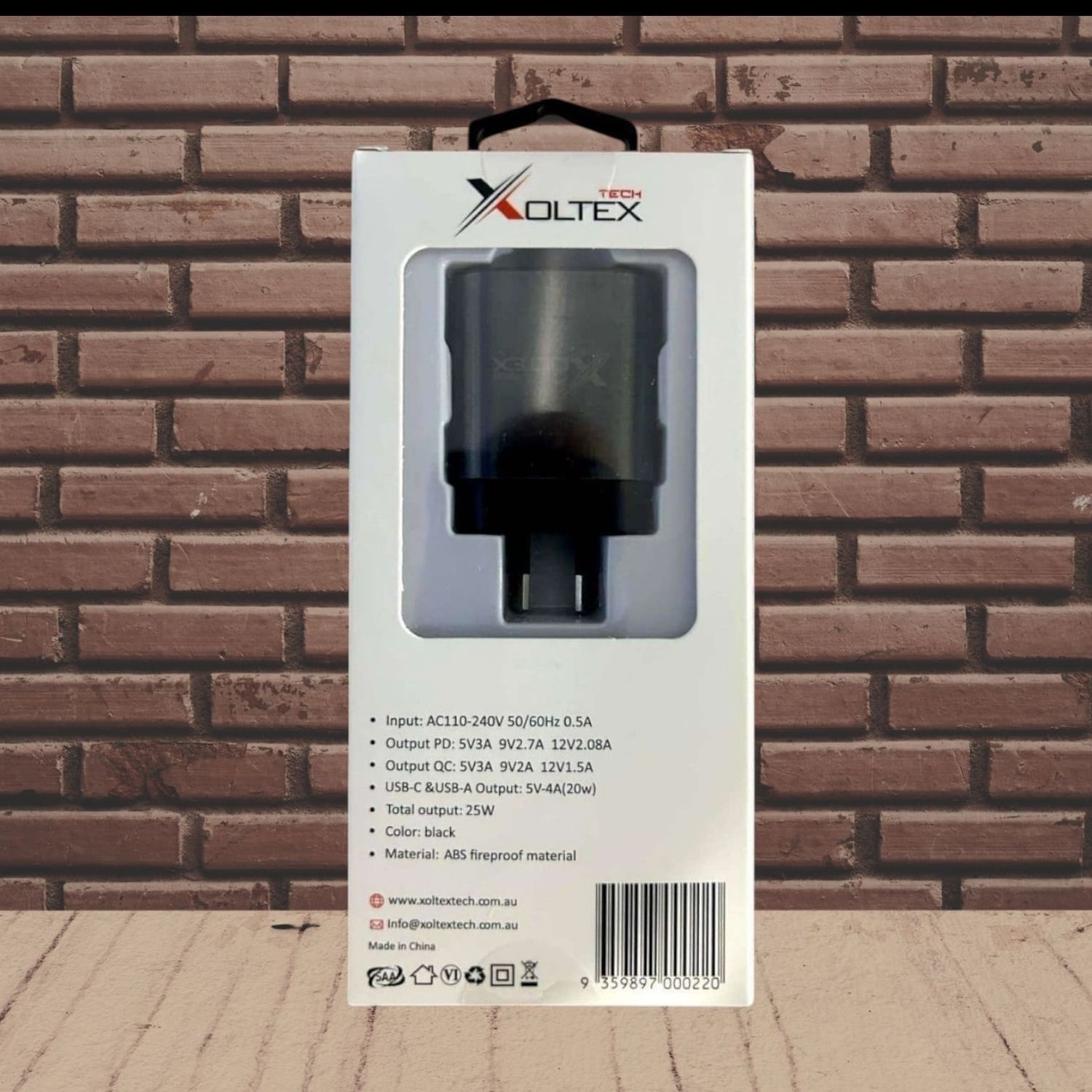 XOLTEX 25W Dual Port Wall Charger (Adapter Only - Cable not included )  