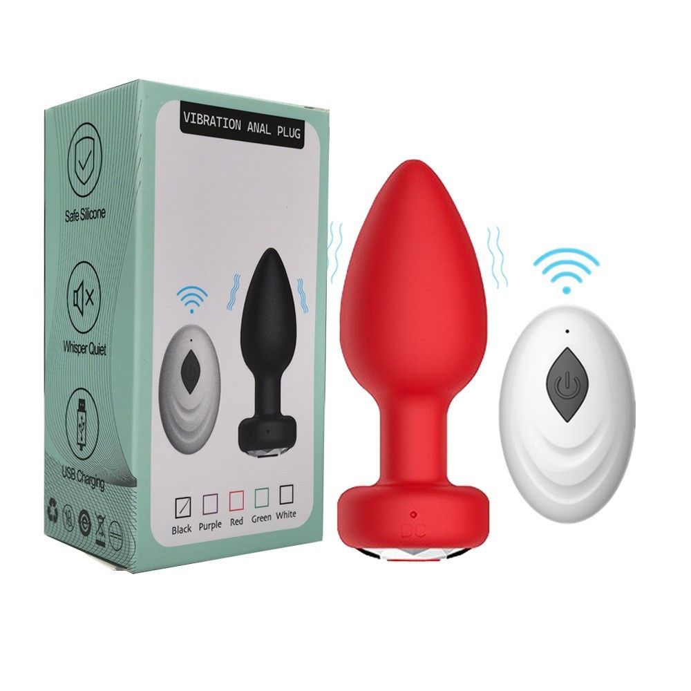 ❤️ Red Remote Anal Plug