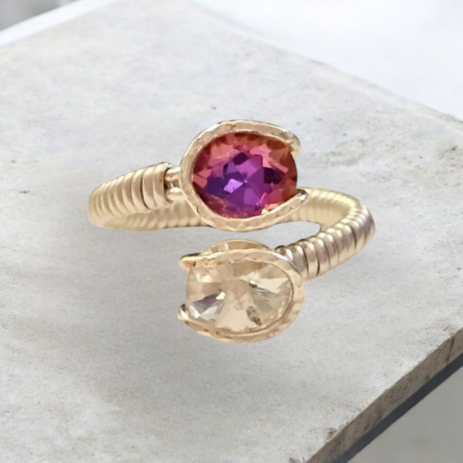 Pink Adjustable Ring