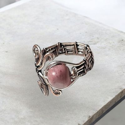 Rhodonite Adjustable Ring