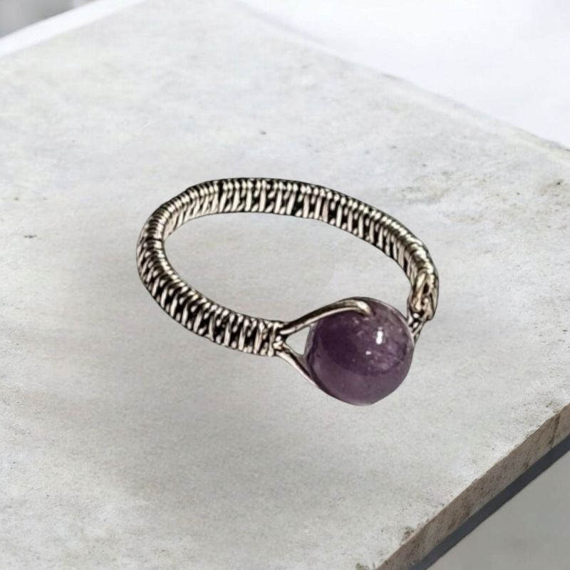 Amethyst, Silver Ring