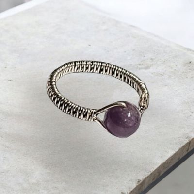 Amethyst, Silver Ring