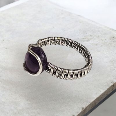 Amethyst, Silver Ring