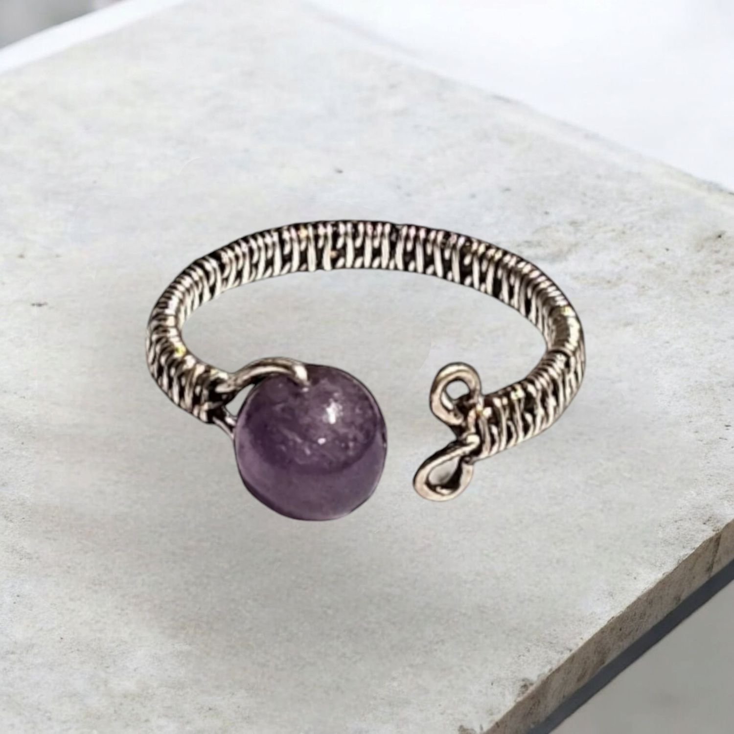 Amethyst, Silver Ring