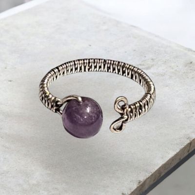 Amethyst, Silver Ring