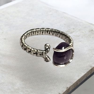 Amethyst, Silver Ring