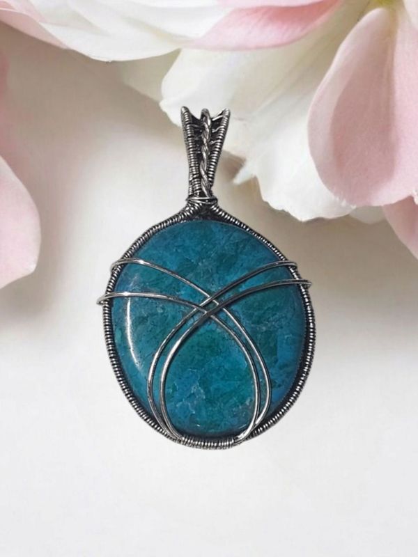 Howlite Silver Pendant