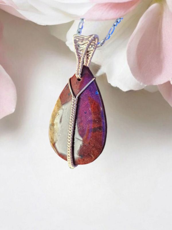 Jasper Rose Gold Pendant