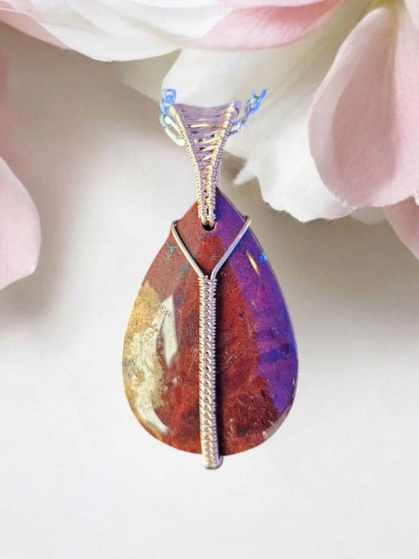Jasper Rose Gold Pendant