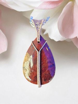 Jasper Rose Gold Pendant