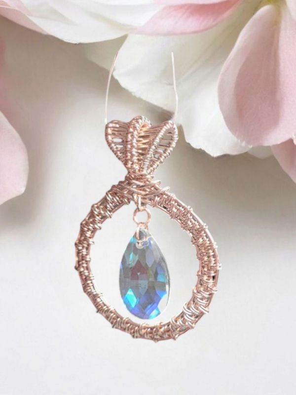 Rose Gold, Crystal Pendant