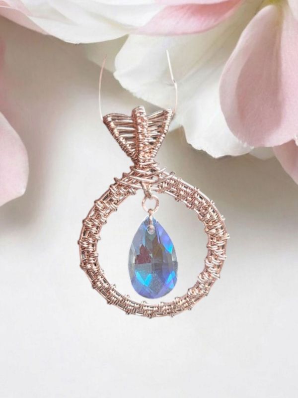 Rose Gold, Crystal Pendant