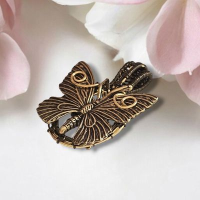 Butterfly Antique Copper Pendant