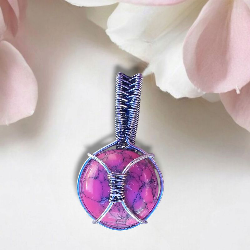 Pink Howelite Pendant