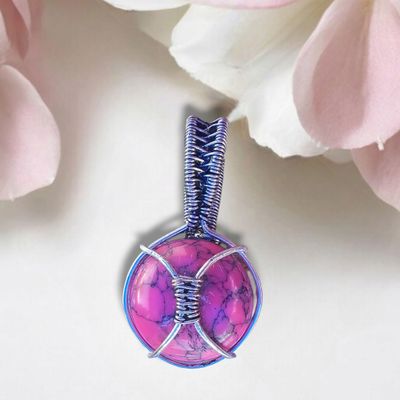 Pink Howelite Pendant