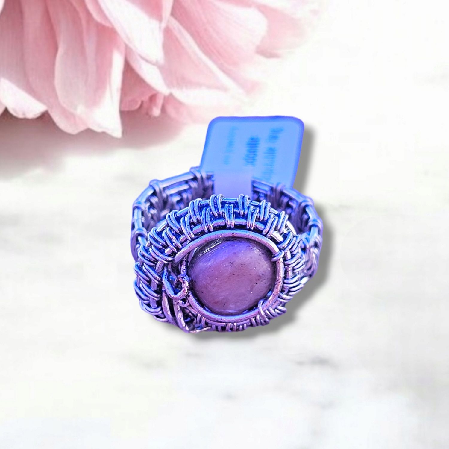 Rhodonite Adjustable Ring