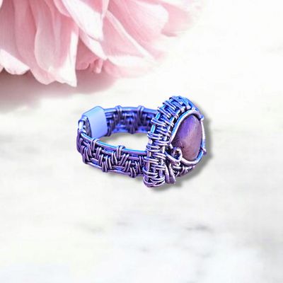Rhodonite Adjustable Ring