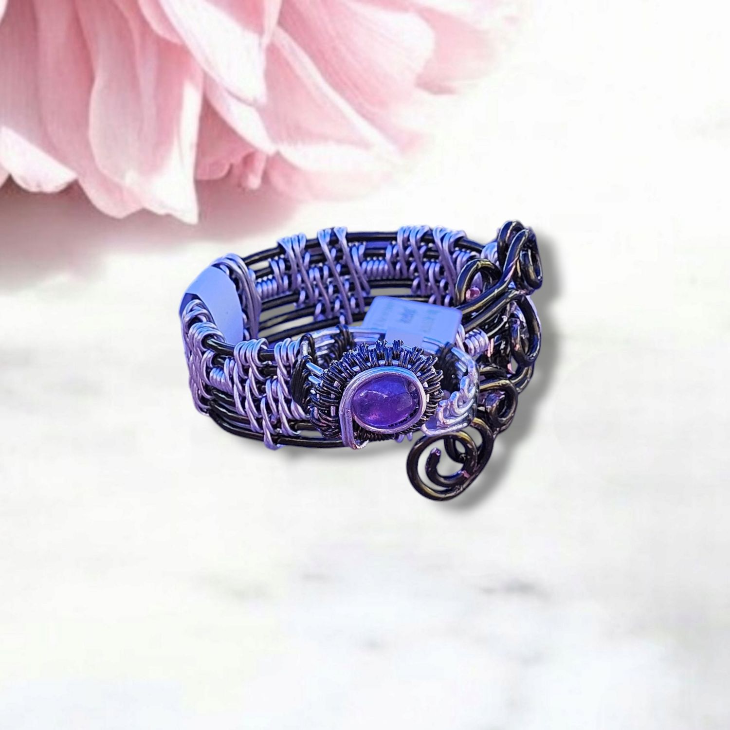 Amethyst Adjustable Ring