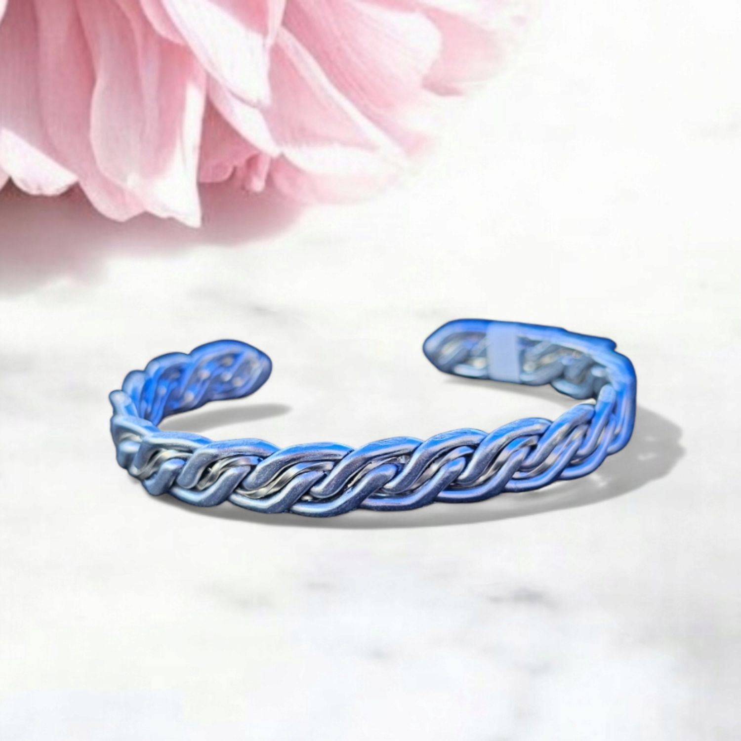 Silver Braided Cuff