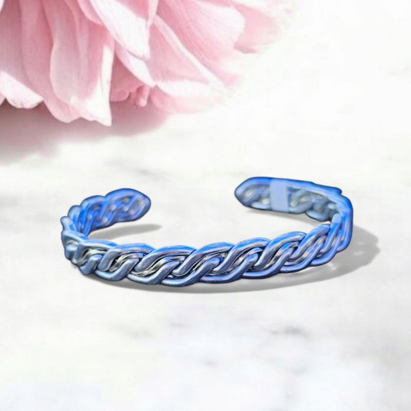 Silver Braided Cuff