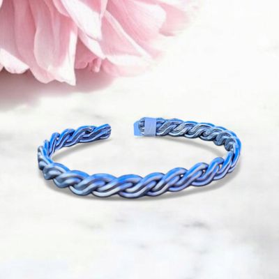Silver Braided Cuff