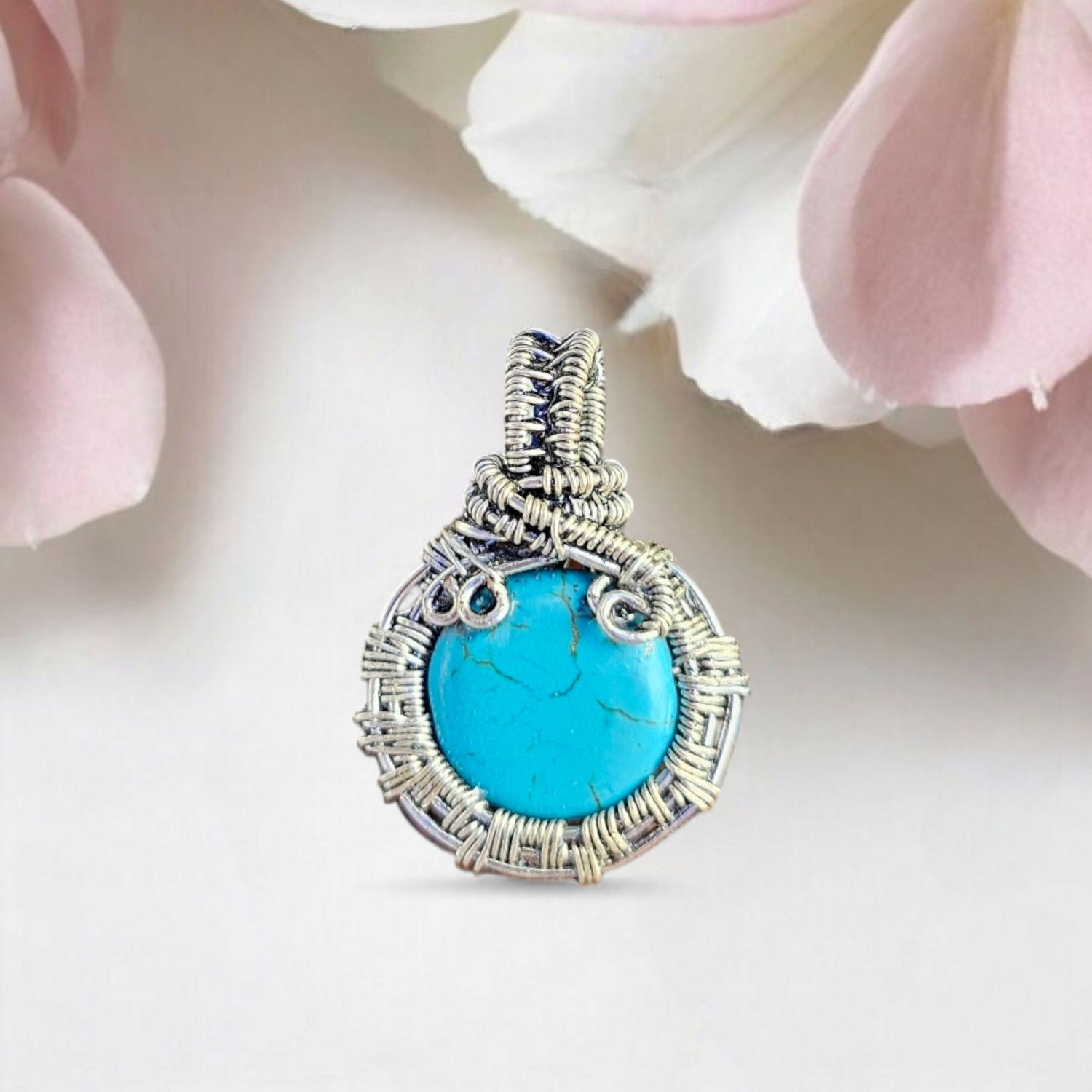 Turquoise, Silver Pendant