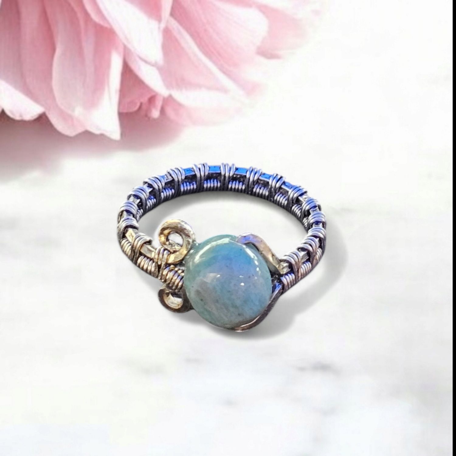 Amazonite Adjustable Ring