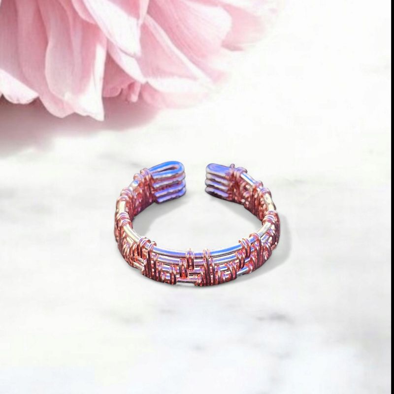 Rose Gold Adjustable Ring