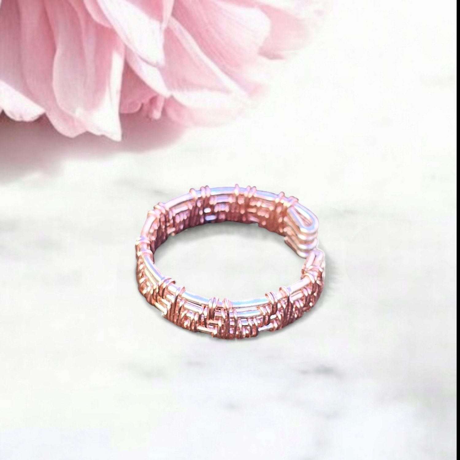 Rose Gold Adjustable Ring