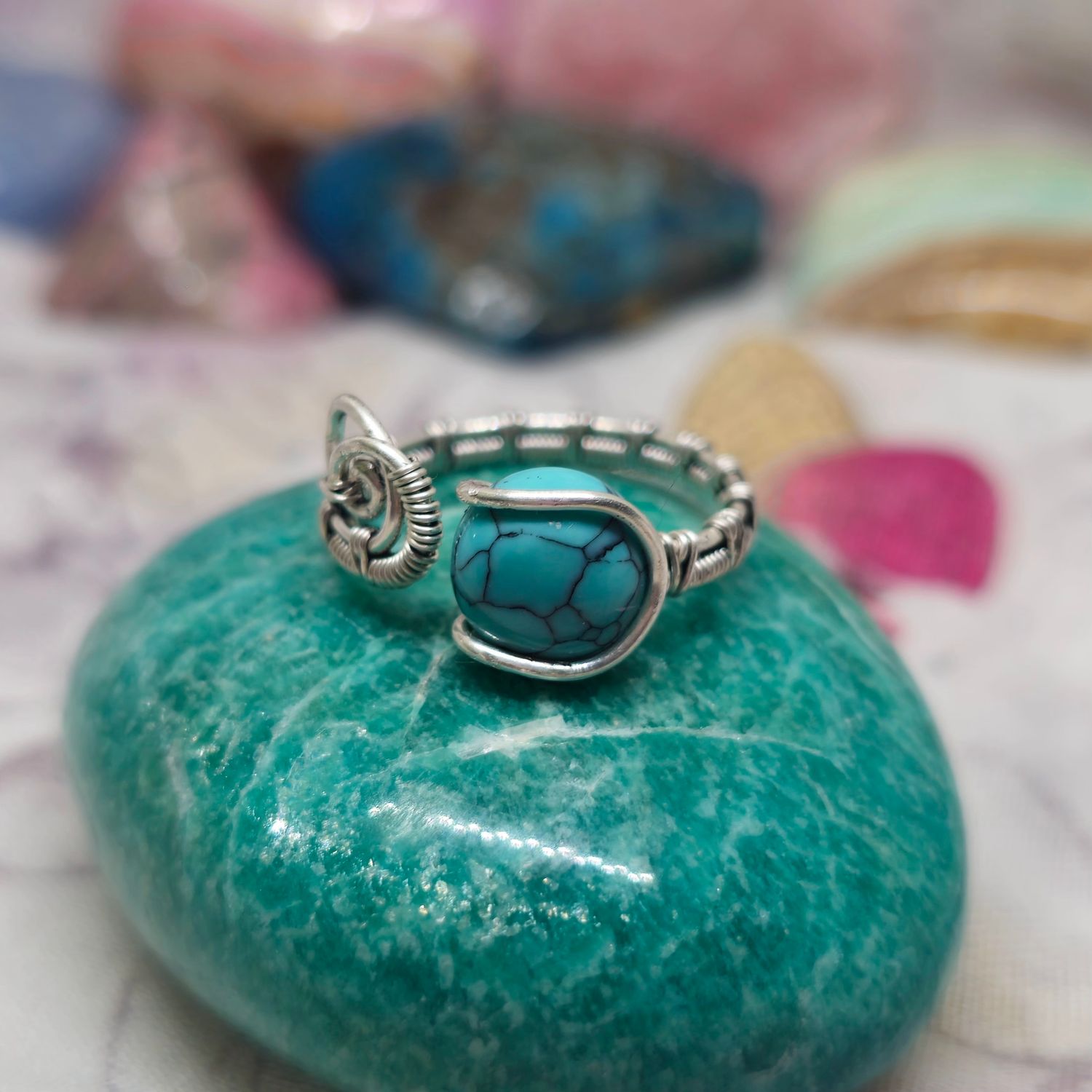 Turquoise Adjustable Ring