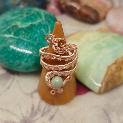 Amazonite Adjustable Ring