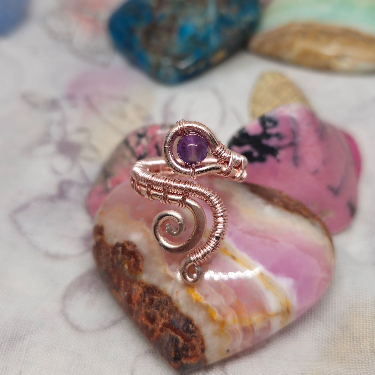 Amethyst Adjustable Ring