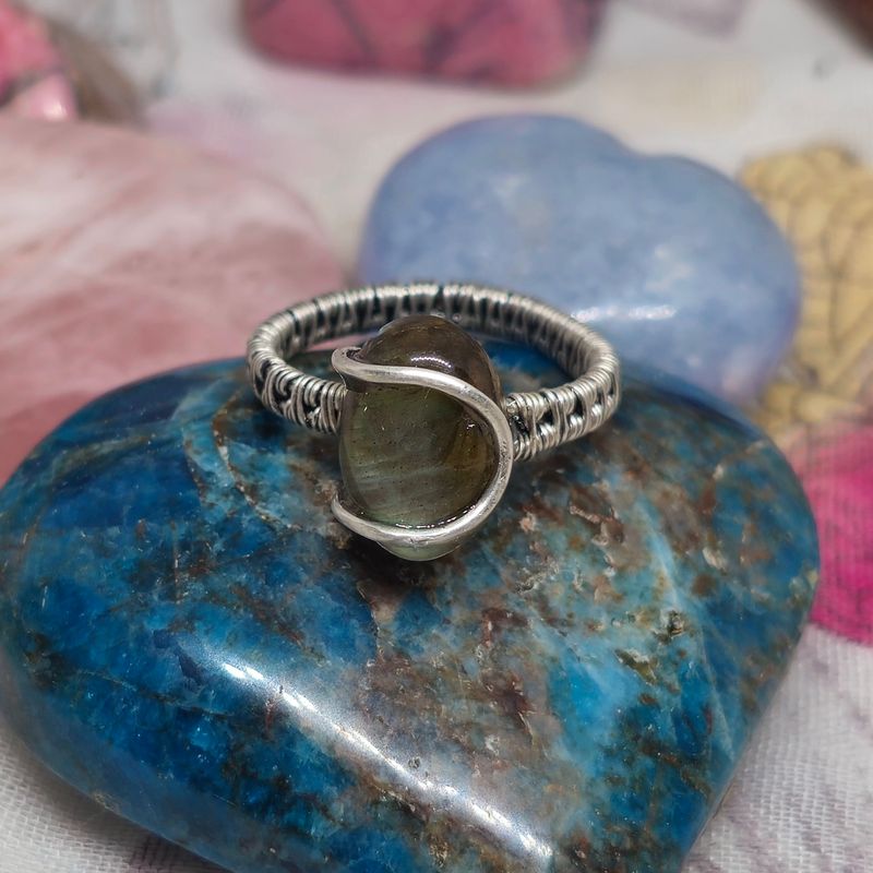 Labradorite Adjustable Ring