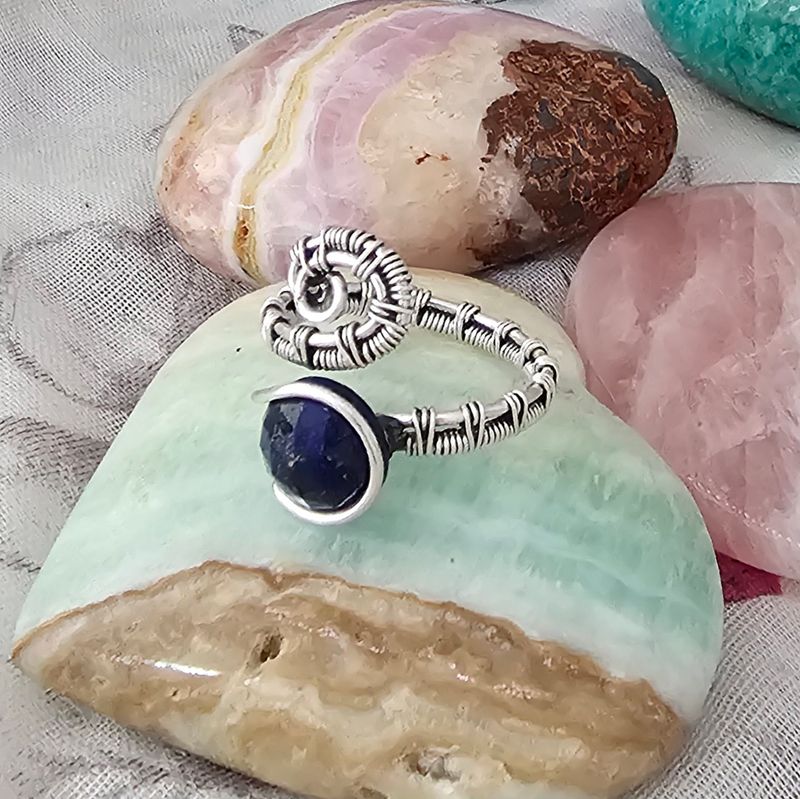 Lapis Lazuli Adjustable Ring