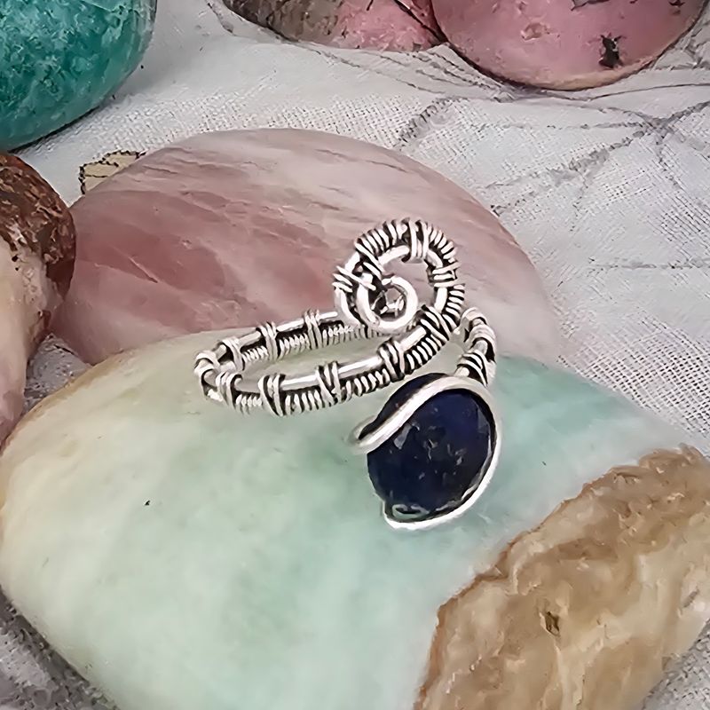 Lapis Lazuli Adjustable Ring
