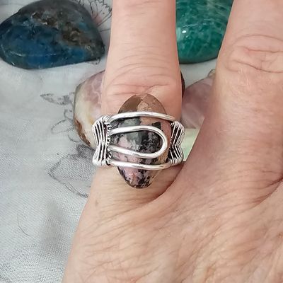 Rhodonite Adjustable Ring