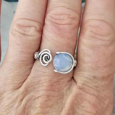 Moonstone Adjustable Ring