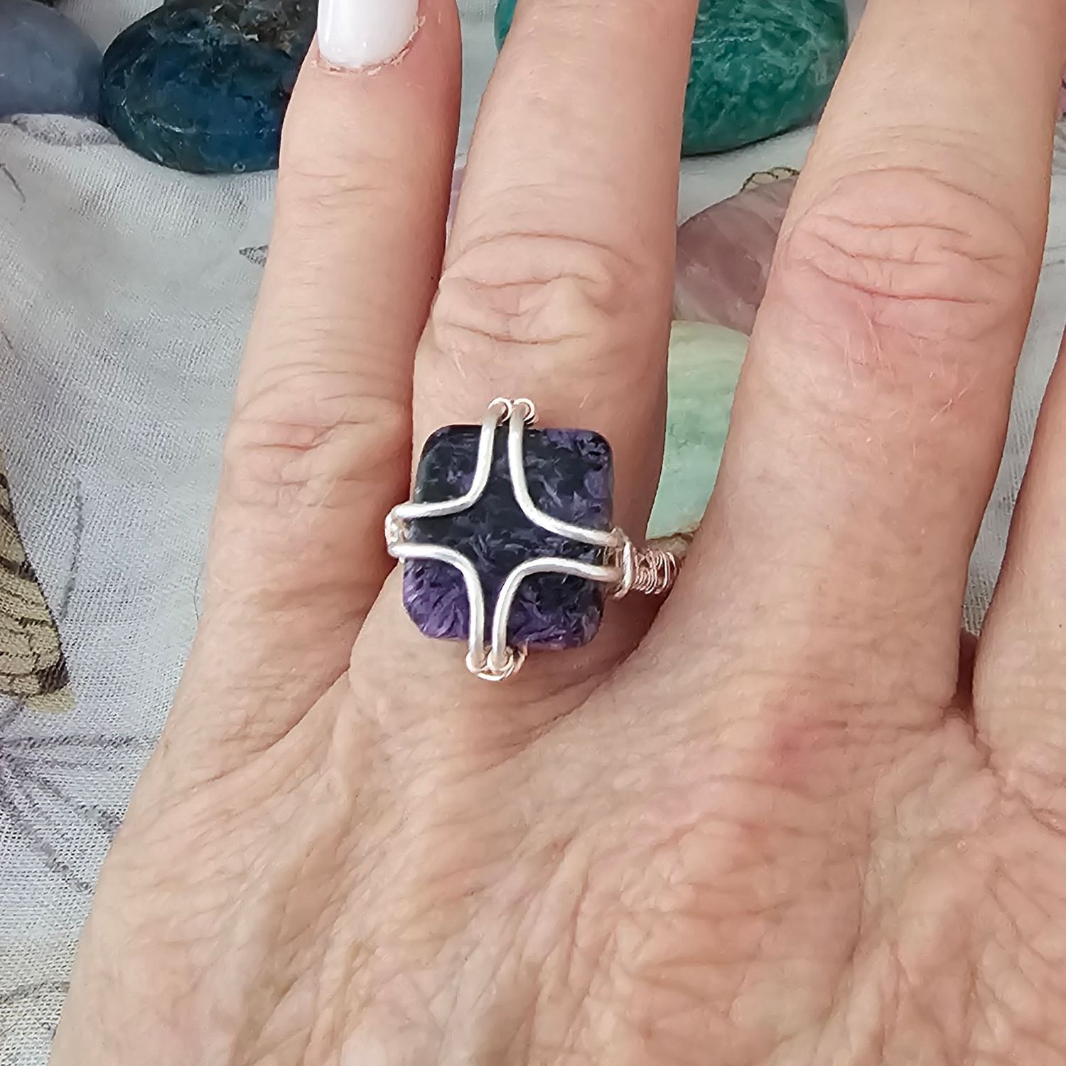 Charoite Ring