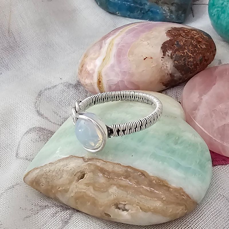 Moonstone Adjustable Ring