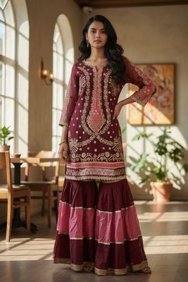 Ladies Party Wear 3Piece Set
