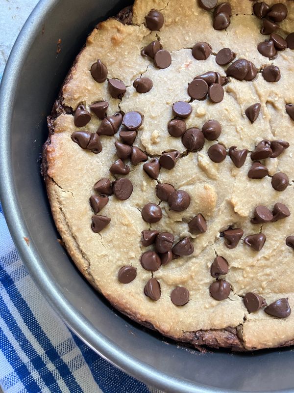 Vegan chocolate chip pie