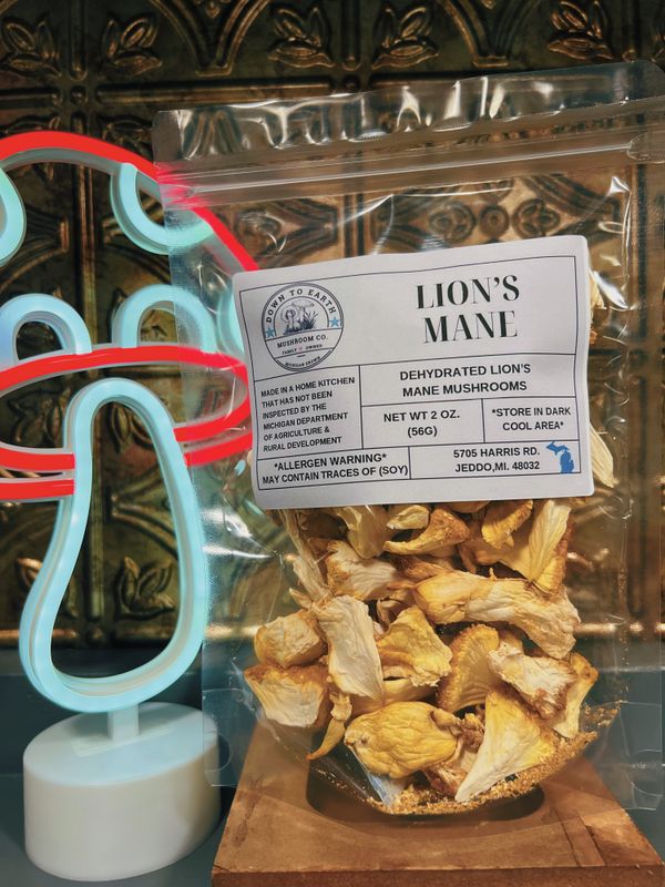 Dehydrated Lion's Mane