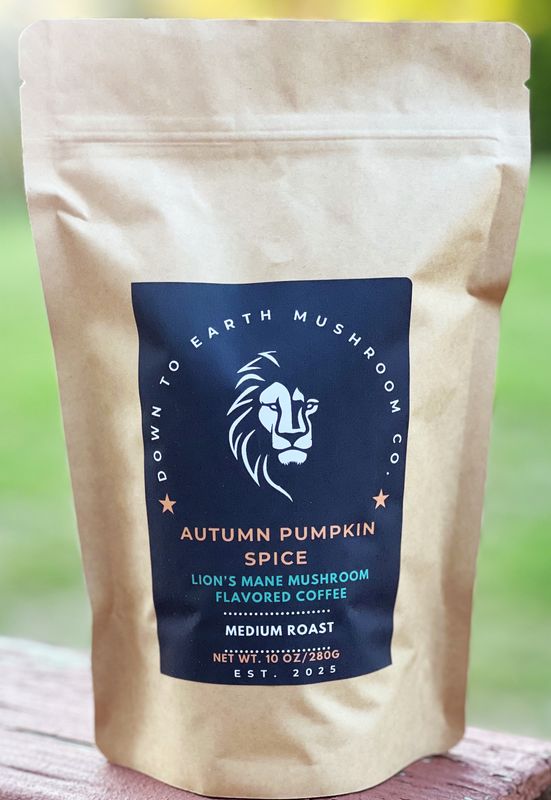 Autumn Pumpkin Spice Lion’s Mane Flavored Coffee