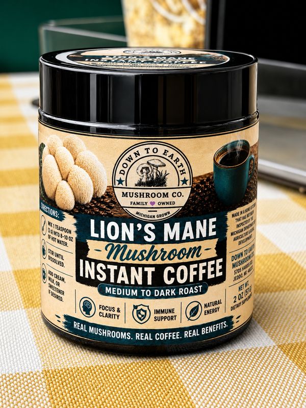 Lion’s Mane Instant Coffee Medium to Dark