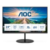 AOC V4 Q24V4EA LED display 60.5 cm [23.8] 2560 x 1440 pixels 2K Ultra HD Blac...