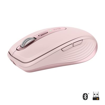 Logitech MX Anywhere 3 Compact Performance Mouse (MX Anywhere 3 - Rose - EMEA)