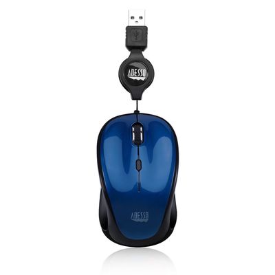 Adesso iMouse S8L - USB Illuminated Retractable Mini Mouse (RETRACKABLE NANO ...