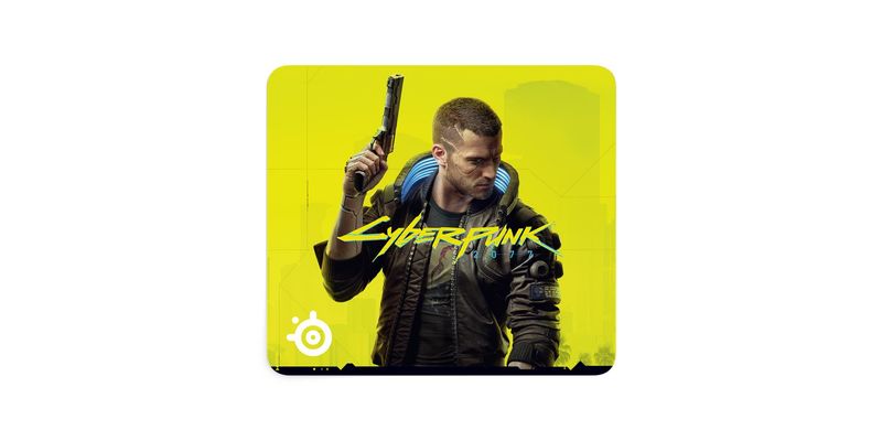 Steelseries QCK LARGE Gaming mouse pad Yellow (SteelSeries QcK Large Cyberpun...