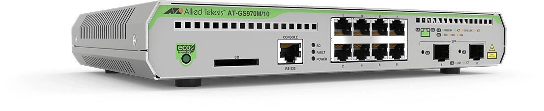 Allied Telesis AT-GS970M/10PS-50 Managed L3 Gigabit Ethernet [10/100/1000] Po...